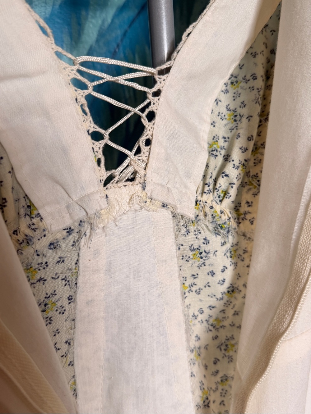 Vintage Gunne Sax Maxi Prairie Dress with Bell Sleeves sz S - Picture 12 of 14